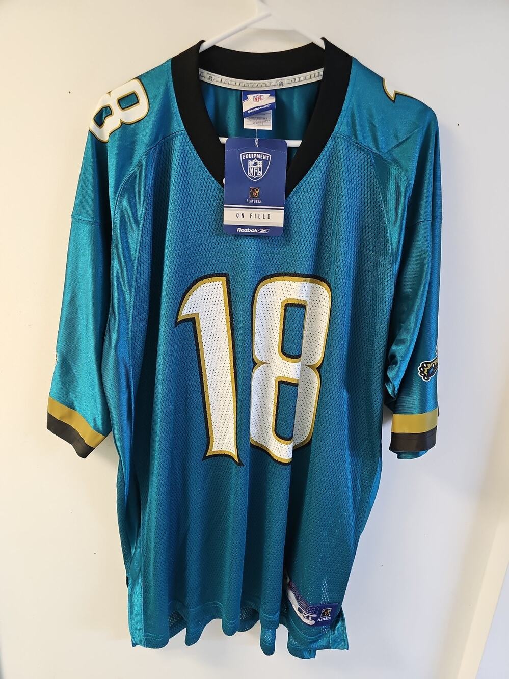 NWT Vintage Men's XL Reebok NFL Jacksonville Jaguars Matt Jones #18 Jersey